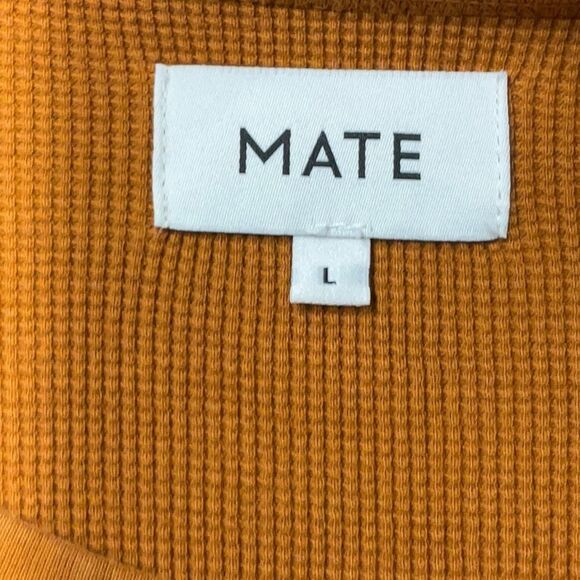 Mate The Label Organic Cotton Thermal Long Sleeve Tee Shirt Size Large - Picture 6 of 6